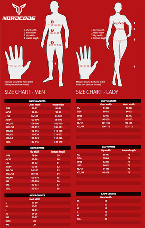 Spodnie motocyklowe NORDCODE CYCLON wodoodporne czarne