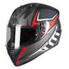 Kask integralny MT Helmets STINGER ACERO szary/czerwony matowy