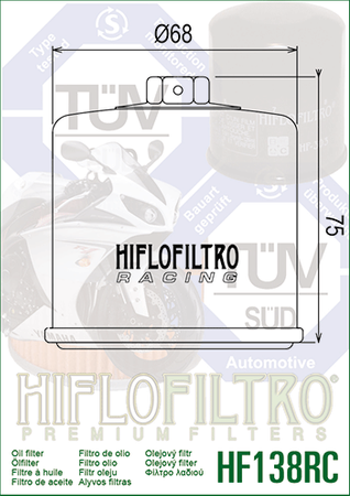 Filtr oleju HIFLO RACING HF138RC