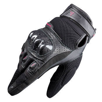Rękawice motocyklowe NORDCODE AIR TECH-R LADY czarno/różowe