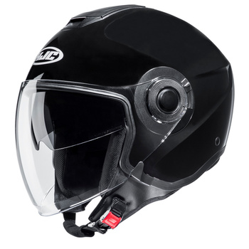 Kask otwarty HJC i40N SOLID METAL BLACK czarny połysk