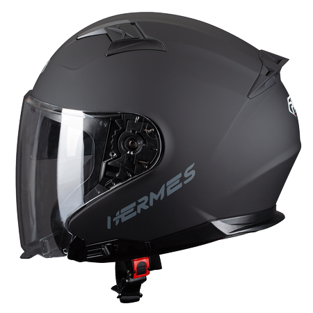 Kask otwarty PILOT HERMES SV czarny/matowy