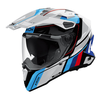 Kask integralny AIROH COMMANDER 2 SKIP (ECE 22.06) biało/niebieski połysk