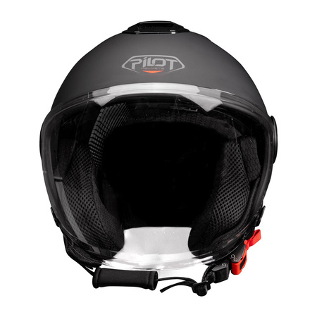 Kask otwarty PILOT FLY SV czarny/matowy