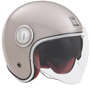 Kask otwarty NOX PREMIUM HERITAGE pudrowy róż połysk