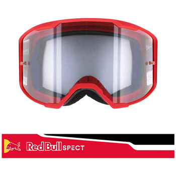 Gogle motocyklowe RED BULL SPECT STRIVE-014 przeźroczyste - czerwone