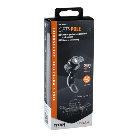 Uchwyt na smartfon LAMPA TitanOpti Pole, mocowanie na lusterko lub śrubę