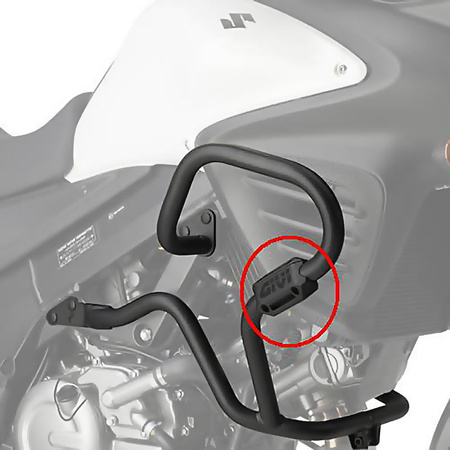 Przesuwne logo GIVI Z2159R z nylonu do osłon silnika