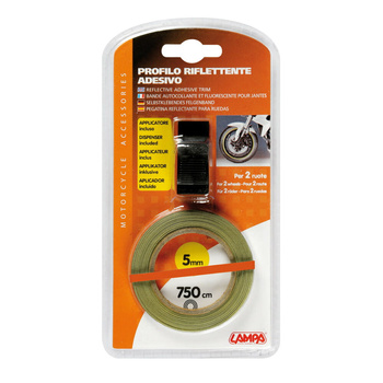 Taśma odblaskowa na felgę motocykla pomarańczowa