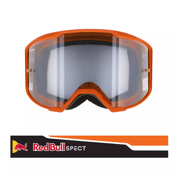 Gogle motocyklowe RED BULL SPECT STRIVE-015 przeźroczyste - pomarańczowe