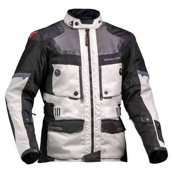 Kurtka motocyklowa NORDCODE ADVENTURE EVO 24 jasnoszaro/czarna
