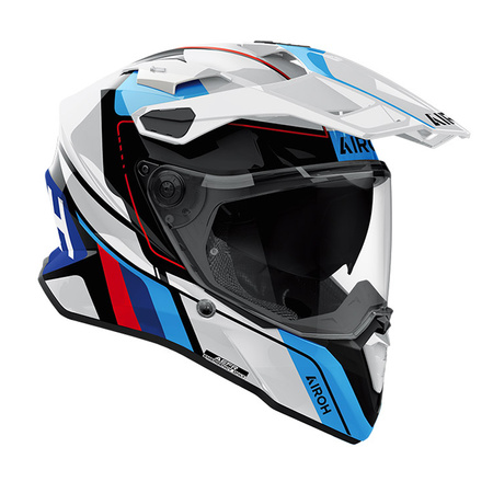 Kask integralny AIROH COMMANDER 2 SKIP (ECE 22.06) biało/niebieski połysk