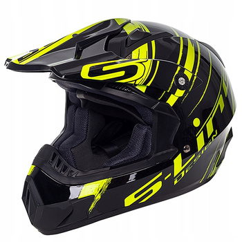 Kask crossowy/enduro S-Line S813N czarny/fluo