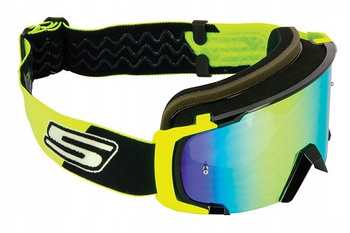 Gogle cross S-Line SCRUB MX lustrzane fluo/czarny