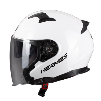Kask otwarty PILOT HERMES SV biały połysk