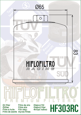 Filtr oleju HIFLO RACING HF303RC