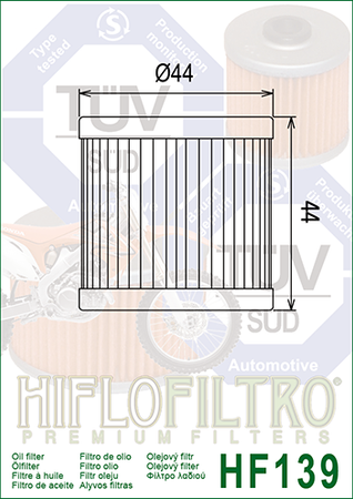 Filtr oleju HIFLO HF139