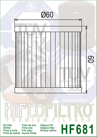 Filtr oleju HIFLO HF681