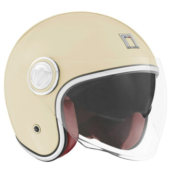 Kask otwarty NOX PREMIUM HERITAGE kremowy połysk