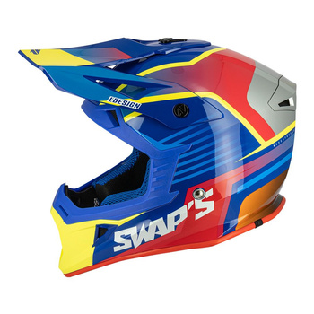 Kask crossowy SWAPS S818 połysk