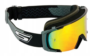 Gogle cross S-Line SCRUB MX lustrzane czarny/szary
