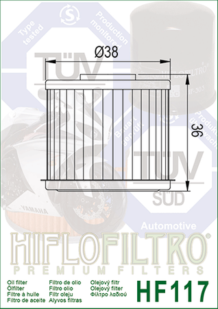 Filtr oleju HIFLO HF117