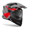 Kask integralny AIROH COMMANDER 2 REVEAL RED FLUO MATT czerwony fluo szary czarny