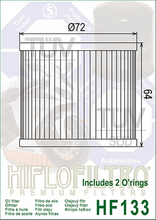 Filtr oleju HIFLO HF133 SIMERING