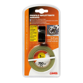 Taśma odblaskowa na felgę motocykla biała