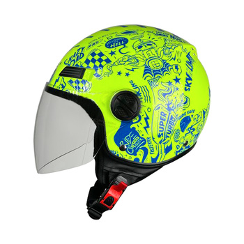 Kask PILOT FAZER JUNIOR (ECE22.06) fluo/żółty
