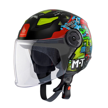 Kask otwarty MT HELMETS Lite Dino Junior (ECE 22.06.) Α1 czarny/matowy