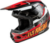Kask Off-road FLY RACING YOUTH KINETIC kolor biały/czarny/czerwony, Dziecięcy