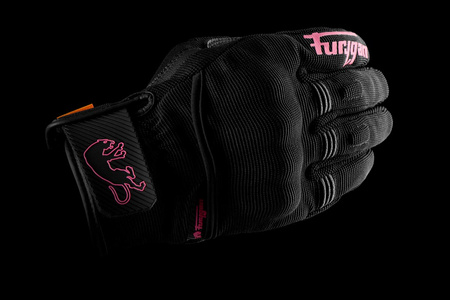 Rękawice motocyklowe damskie FURYGAN JET LADY D3O EVO czarno/różowe