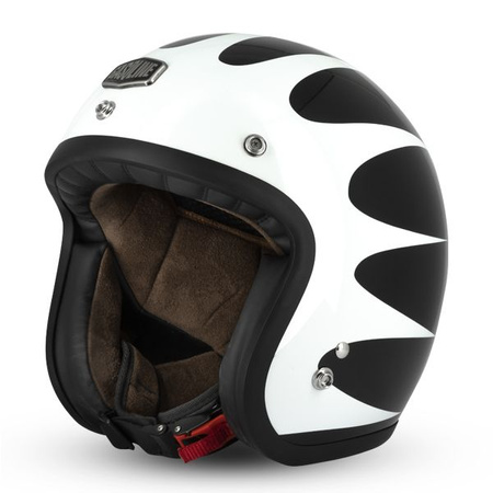 Kask otwarty GASOLINE S250 Cafe Racer połysk