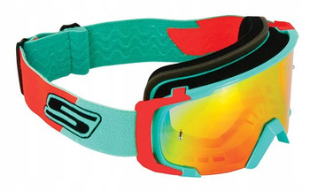 Gogle cross S-Line SCRUB MX lustrzane niebieski/pomarańczowy