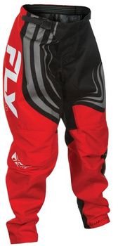 Spodnie Off road FLY RACING YOUTH F-16 kolor biały/czarny/czerwony