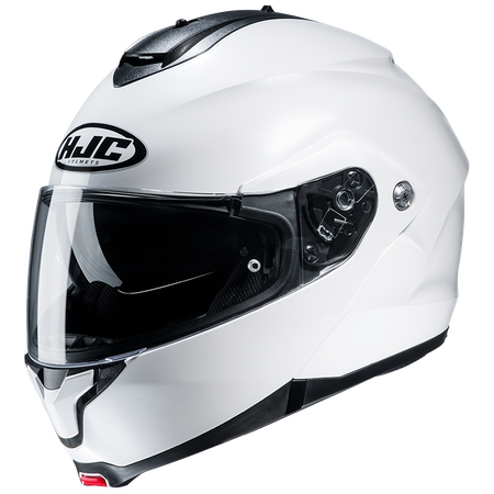 Kask szczękowy HJC C91 Pearl White biały połysk