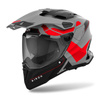 Kask integralny AIROH COMMANDER 2 REVEAL RED FLUO MATT czerwony fluo szary czarny