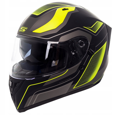 Kask integralny S-Line S441 z blendą czarny/fluo matowy