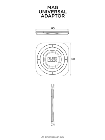 Uniwersalny adapter Quad Lock MAG