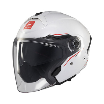 Kask otwarty MT Helmets COSMO SV S (ECE22.06) A0 biały/połysk