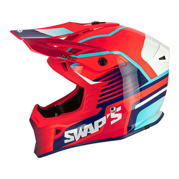 Kask crossowy SWAPS S818 połysk