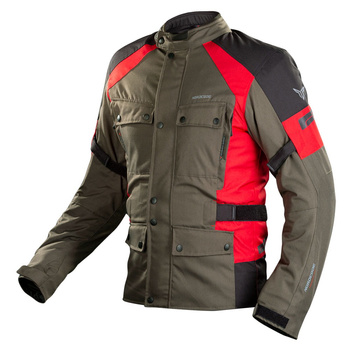 Kurtka NORDCODE HORIZON oliwkowy/czerwony