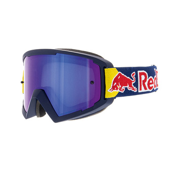 Gogle motocyklowe RED BULL SPECT WHIP-001 lustrzane - niebieskie/niebieskie