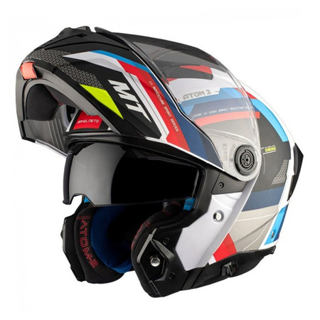 Kask szczękowy MT Helmets ATOM 2 SV (ECE 22.06) BAST A0 połysk