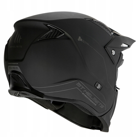 Kask trialowy MT Helmets STREETFIGHTER SV A1 z blendą czarny matowy