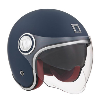 Kask otwarty NOX PREMIUM HERITAGE błękitny (naftowy) matowy