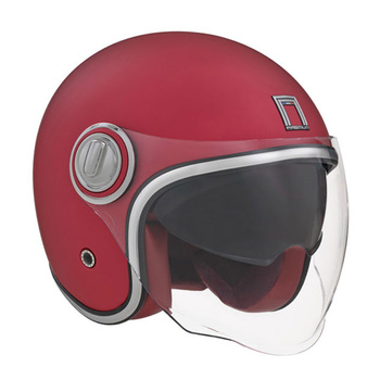 Kask otwarty NOX PREMIUM HERITAGE czerwony/matowy