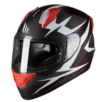 Kask integralny MT Helmets STINGER POWERED B5 czerwony matowy