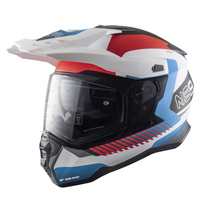 Kask ADV Enduro Dual Sport NS-9 Mirage biały/matowy